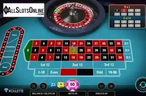 Game Screen 3. Sapphire Roulette from Microgaming
