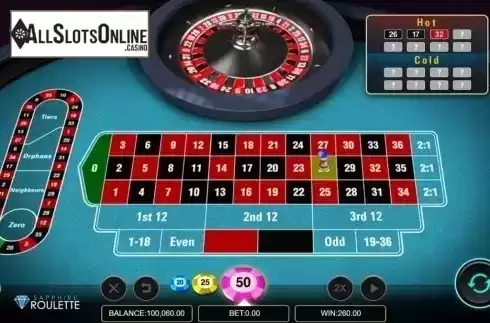Game Screen 4. Sapphire Roulette from Microgaming
