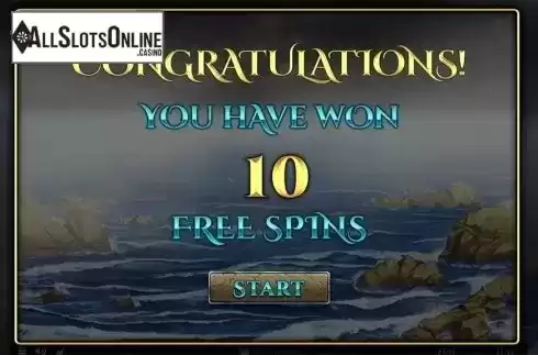 Free spins intro screen. Sirens Treasures from Spinomenal