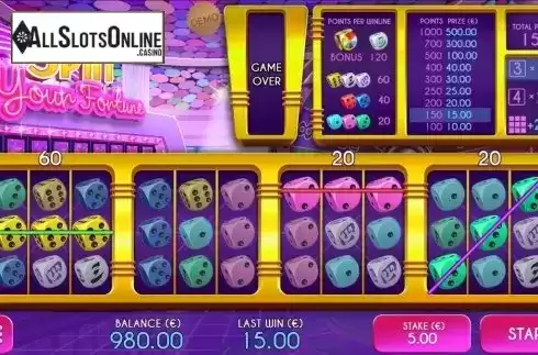 Win Screen 3. Spin Your Fortune from Air Dice