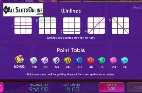 Paylines. Spin Your Fortune from Air Dice