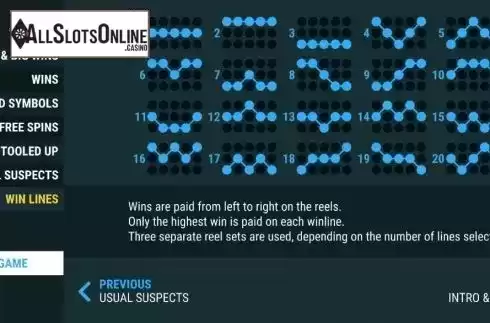 Win lines screen. Spin a Clue Slots from Slot Factory