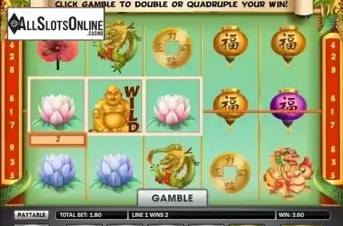 Win Screen 2. Spinning Dragons from Gamesys