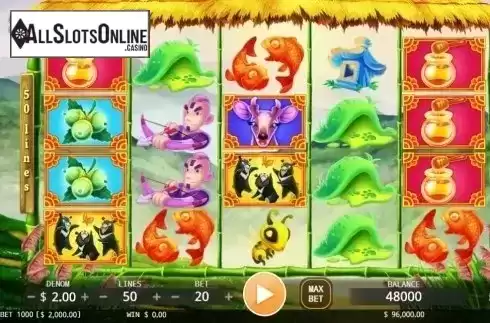 Reel screen. Taiwan Black Bear from KA Gaming