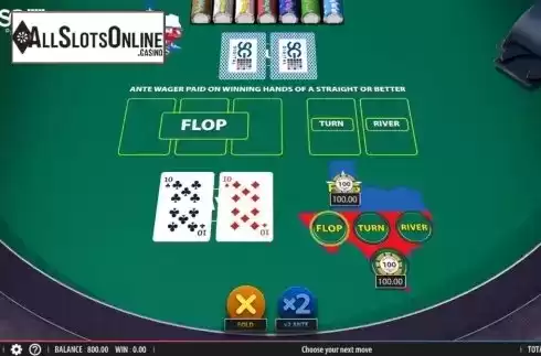 Game Screen 1. Texas Hold'em Plus (Shuffle Master) from Shuffle Master