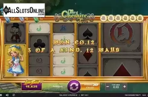 Win Screen. The Cheshire Tree from OMI Gaming