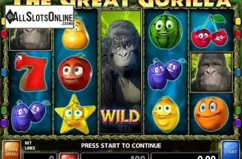 Win Screen 1. The Great Gorilla from Casino Technology