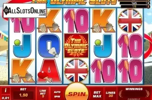 Screen 1. The Olympic Slots from iSoftBet