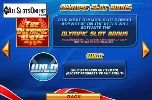 Paytable 3. The Olympic Slots from iSoftBet