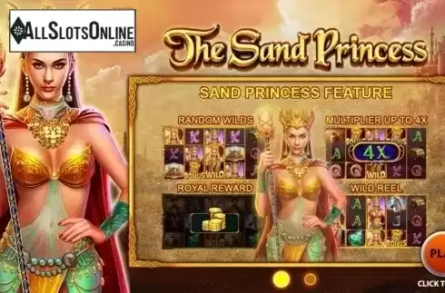 Intro Game screen 1. The Sand Princess from 2by2 Gaming