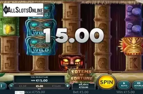 Win Screen 1. Totems of Fortune from Nucleus Gaming