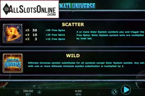 Ultimate Universe. Ultimate Universe from 888 Gaming
