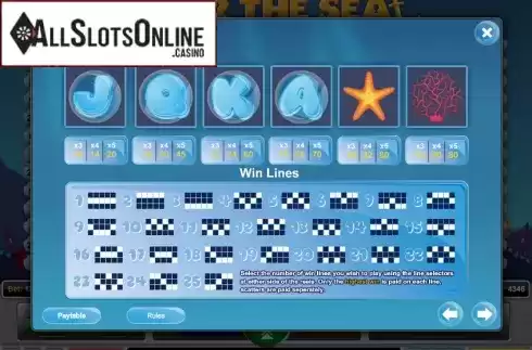 Screen2. Under The Sea 1x2 from 1X2gaming