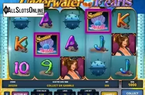 Screen 4. Underwater Pearls from Zeus Play
