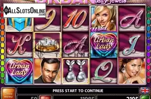 Screen2. Urban Lady Jewels from Casino Technology