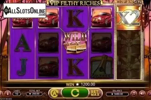 Multiplied Win. VIP Filthy Riches from Booming Games