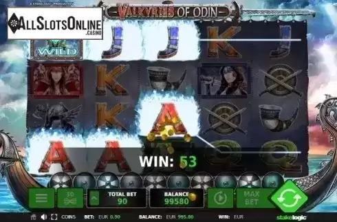 Screen 5. Valkyries of Odin from StakeLogic