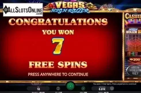 Free Spins 1. Vegas High Roller from iSoftBet