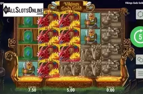 Free spins screen 1. Viking's Gods Gold from Booongo