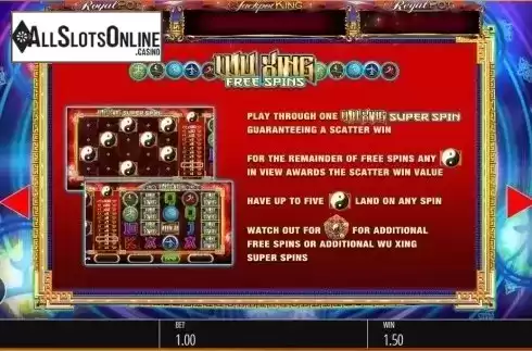 Free Spins. Wu Xing (Blueprint) from Blueprint