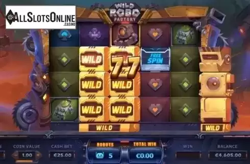 Free Spins 2. Wild Robo Factory from Yggdrasil