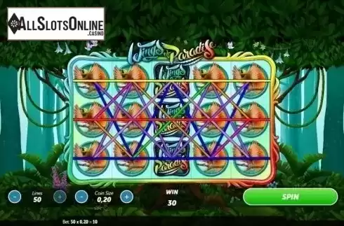 Win Screen . Wings of Paradise from Gamesys