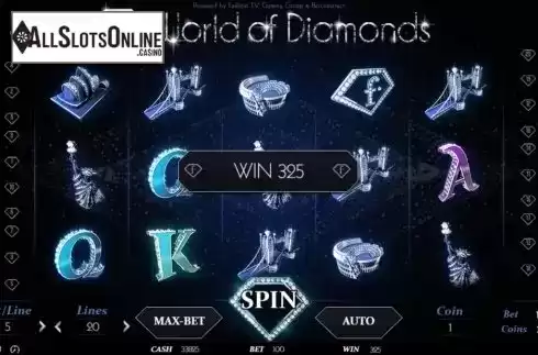 Win Screen 2. World of Diamonds from BetConstruct