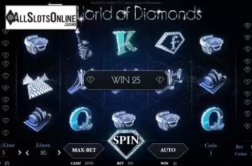 Win Screen 3. World of Diamonds from BetConstruct