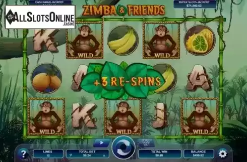 Win screen 3. Zimba and Friends from Arrows Edge