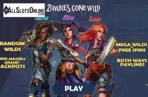 Start Screen. Zombies Gone Wild from Pariplay