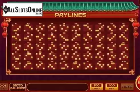Pay Lines screen 2