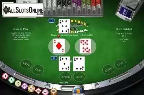 Game workflow 3. 21 Duel Blackjack from Playtech