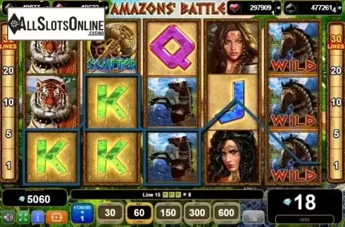 Win Screen 2. 50 Amazons' Battle from EGT