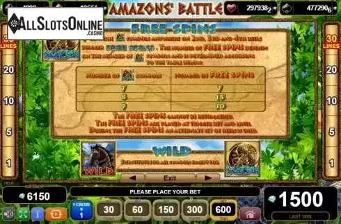 Features 1. 50 Amazons' Battle from EGT
