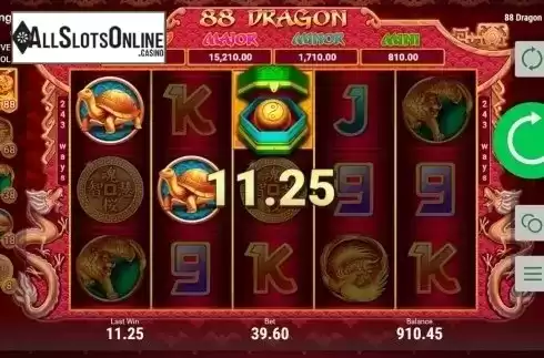 Win 2. 88 Dragon (Booongo) from Booongo