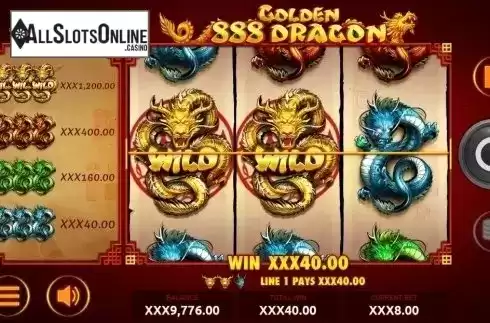 Win Screen. 888 Golden Dragon from Rakki