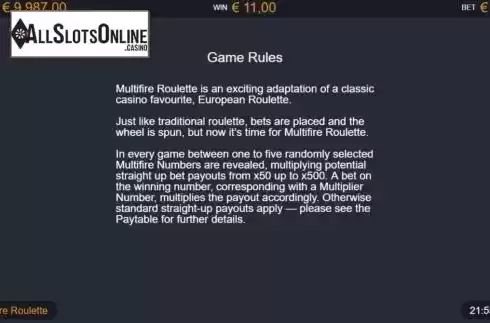 Info. Multifire Roulette from Switch Studios