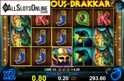 Win screen 3. Mysterious Drakkar from Casino Technology