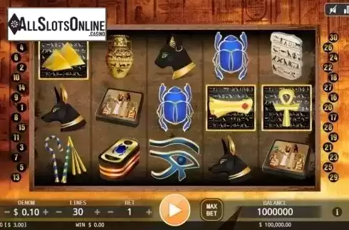 Reel screen. Mysterious Pyramid from KA Gaming