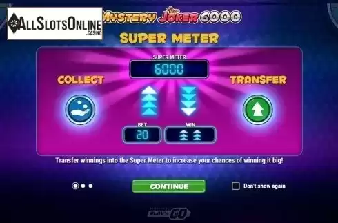 Intro screen 1. Mystery Joker 6000 from Play'n Go