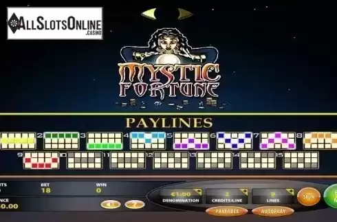 Paylines. Mystic Fortune (IGT) from IGT