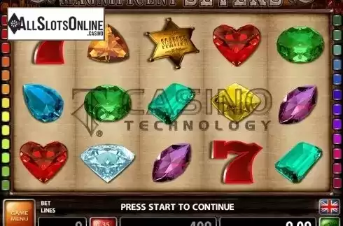 Game Workflow screen. Magnificent Sevens (Casino Technology) from Casino Technology
