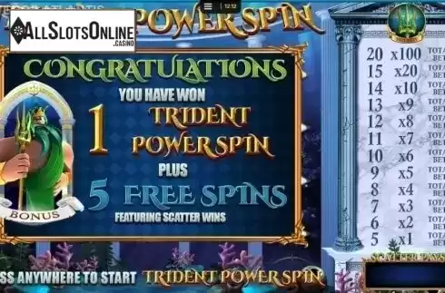 Free Spins Triggered. Master of Atlantis from Blueprint
