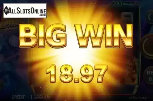 Big win screen