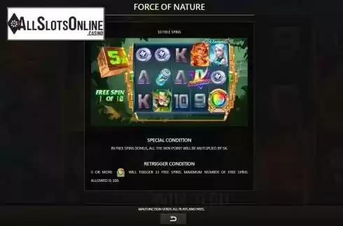 Force of nature screen