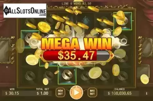 Mega Win screen