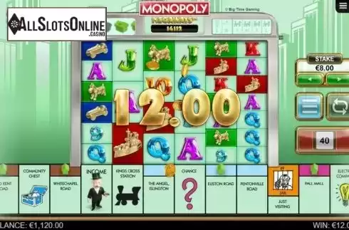 Win Screen 2. Monopoly Megaways from Big Time Gaming