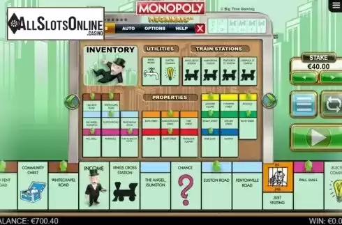 Paytable 1. Monopoly Megaways from Big Time Gaming
