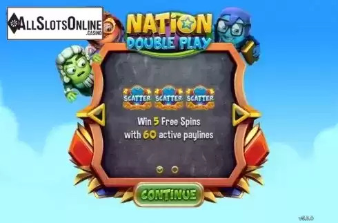 Start Screen. Nation Double Play from GamePlay