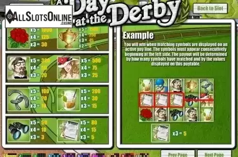 Screen2. A Day at the Derby from Rival Gaming